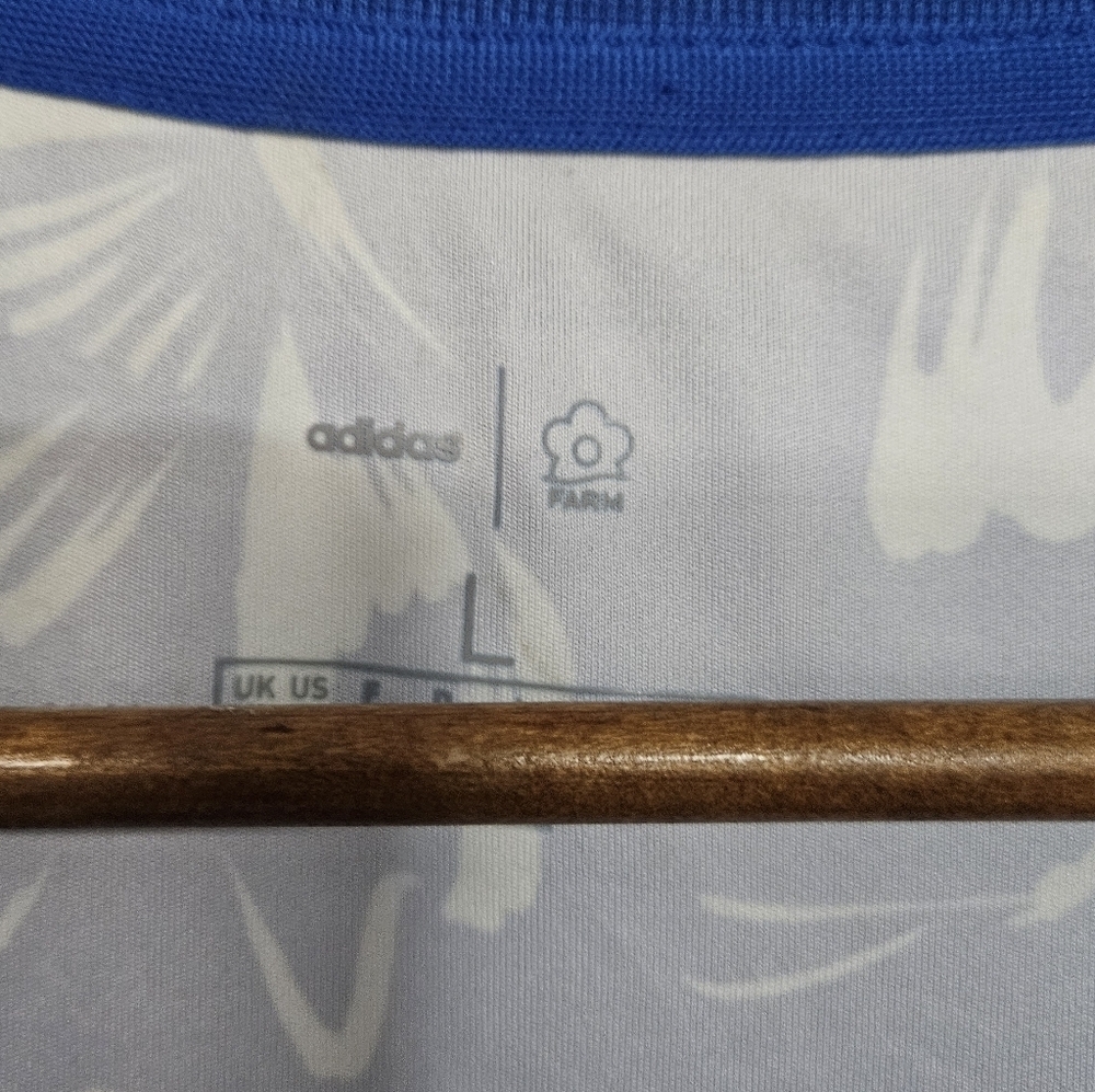 NWT ADIDAS X FARM RIO Butterfly Print Mini Dress Blue - Picture 5 of 10